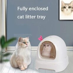 SHUTING2020 Cat Litter Box Kitty Litter Boxes Cat Litter Bowl Full Closed Drawer Cat Food Cat Toilet Large Cat Sand Bowl Anti-Splashing Cat Pot Pot Pull Deodorant Kitty Litter Loo Litter Litter Box -Zoo Shop 41MzFvwnC2L 1