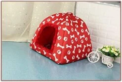 SENERY Warm Mongolian Yurts Shape Dog Bed Cave Foldable Cat Castle Bone Puppy House Tent Kennel Nest Small Dog Cushion -Zoo Shop 41N eYraVfL. AC