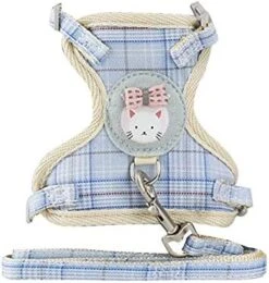 XxiaoTHAWxe Pet Leash Traction Rope, Pet Nylon Mesh Harness Leash Collar Clothes Vest Cat Kitten Cord Traction Rope For Walking Training Running - Blue L 25 XxiaoTHAWxe Pet Leash Traction Rope, Pet Nylon Mesh Harness Leash Collar Clothes Vest Cat Kitten Cord Traction Rope For Walking Training Running - Blue L -Zoo Shop 41N2y2iv8yL. AC