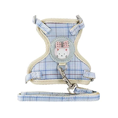 XxiaoTHAWxe Pet Leash Traction Rope, Pet Nylon Mesh Harness Leash Collar Clothes Vest Cat Kitten Cord Traction Rope For Walking Training Running - Blue L 3 XxiaoTHAWxe Pet Leash Traction Rope, Pet Nylon Mesh Harness Leash Collar Clothes Vest Cat Kitten Cord Traction Rope For Walking Training Running - Blue L