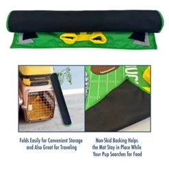 NFL Pittsburgh Steelers Pet Snuffle Mat, Football Field Feeding Game, Interactive Dog Sniffing Food Puzzle Mat Toy, Pet Foraging Mat, Slow Feeding Healthy Cat, Pet Treat Puzzle -Zoo Shop 41NBja0y7HL