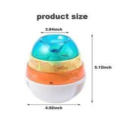 Pet Food Ball Toy Treat Tower Dog Cat Slow Feeder Dog Bowl Treat Dispenser Dog Toy Interactive Toys Pet Supplies For Dogs Cats (Colorful) -Zoo Shop 41NE6j2F1zL