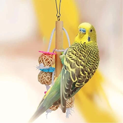 JYDQM 8 Pcs/Set Bird Parrot Swing Toys Chewing Standing Hanging Perch Hammock Bird Cage For Budgerigar Parakeet Conure 7 JYDQM 8 Pcs/Set Bird Parrot Swing Toys Chewing Standing Hanging Perch Hammock Bird Cage For Budgerigar Parakeet Conure - Image 5