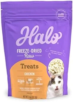 Halo 100% Chicken Breast Freeze-Dried Raw Treats, 2.2 Oz. 21 Halo 100% Chicken Breast Freeze-Dried Raw Treats, 2.2 Oz. -Zoo Shop 41Nj5AJ8MIL. AC