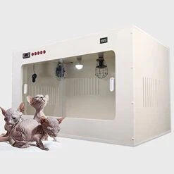 JUHAIYUAN Dog Incubator For Puppies, Puppy Incubator, Pet Incubator Box, Large PET Brooder Nursery Dog, Specially Designed For Pet Pups, 24X24X39 Inch