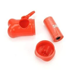 YangYan Bone Shape Dispenser Roll Extraction Type Pet Toilet Waste Bag Dog Cleaning Replacement Roll Garbage Bag Hygiene And Clean (Color : Pink, Size : S) -Zoo Shop 41NmxDNCjDL