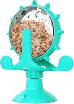 PEPDRO Rotatable Pet Bowl Raised Cat Food Toy Pet IQ Toys For Small Pet Slow Feeder Toy Windmill Interactive Toys Multifunctional Windmill Feeder Cat Toy With Suction Cup Cat Windmill Slow Feeder Toys -Zoo Shop 41OA3Gr7 ZS. AC