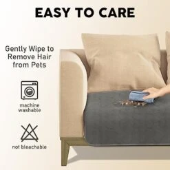 Furrybaby Waterproof Dog Bed Cover For Dog Beds & Furniture Machine Washable Waterproof Dog Blanket Anti Slip Couch Protector For Dogs Cats And Other Pets (Dark Grey, 82x102inch) -Zoo Shop 41OCm87T5uL