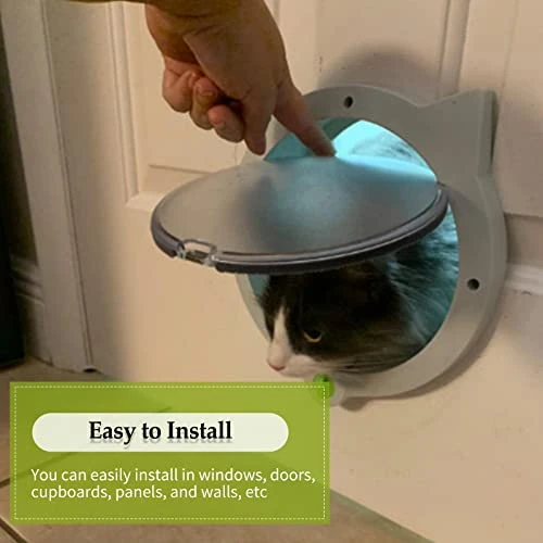 YALIYA Cat Door Locking Cat Door For Interior & Exterior Doors Interior Cat Flap For Pets Pet Doors For Cat Easy Installation 6 YALIYA Cat Door Locking Cat Door For Interior & Exterior Doors Interior Cat Flap For Pets Pet Doors For Cat Easy Installation - Image 4