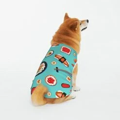 Dog Shirt Japanese Sushi Food Cat Cotton Dog Vests -Zoo Shop 41OHbVclAJL