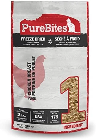 PureBites Freeze Dried Chicken Breast Cat Treats 156g | 1 Ingredient | Made In USA (Packaging May Vary) 10 PureBites Freeze Dried Chicken Breast Cat Treats 156g | 1 Ingredient | Made In USA (Packaging May Vary) - Image 8