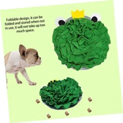 Ipetboom Frog Sniffing Pad Food Toy Frog Toy Dogman Toys Teething Toys For Puppies Dogs Nose Work Mat Dog Blanket Pet Leak Food Toy Pet Plaything Pet Food Leakage Toy Puzzle Green Plush -Zoo Shop 41PBXwTvZUL