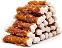 MON2SUN Dog Treats, Chicken Wrapped Calcium Dog Bones Without Rawhide, 2.3 Inch Training Treats For Teeth Cleaning And Fresh Breath, Dog Chews For Puppy And Small Dogs (56 Count - Pack Of 1) -Zoo Shop 41PDreVZ10L. AC