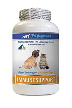 Cat Allergy Protection - PET Immune Support - For Dogs And Cats ONLY - Natural - VETS Choice - Licorice Root For Cats - 60 Treats (1 Bottle)