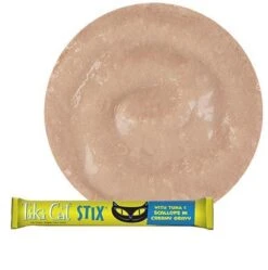 Tiki Cat Stix Wet Mousse Single-Serve Treats In 3-Flavor Bundle: 1 Tuna And Scallops, 1 Duck And 1 Chicken And Shrimp (3 Packs Total, 6 Stix Per Pack, 18 Stix Total) Plus Shaynanigans Silicone Lid