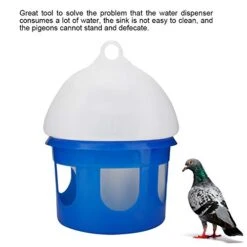 Milltrip Automatic Pigeon Feeder House Design Cover Feeding Food Dispenser Sand Case Multi Functional Pet Birds Parrot Container Supplies Dustptoof(4L) 14 Milltrip Automatic Pigeon Feeder House Design Cover Feeding Food Dispenser Sand Case Multi Functional Pet Birds Parrot Container Supplies Dustptoof(4L) -Zoo Shop 41PQSDxTe8L
