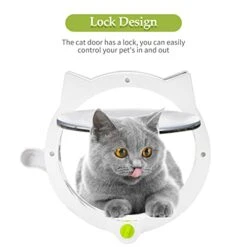 YALIYA Cat Door Locking Cat Door For Interior & Exterior Doors Interior Cat Flap For Pets Pet Doors For Cat Easy Installation 13 YALIYA Cat Door Locking Cat Door For Interior & Exterior Doors Interior Cat Flap For Pets Pet Doors For Cat Easy Installation -Zoo Shop 41PzBlsPGYL