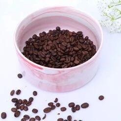 POPETPOP Ceramic Pet Bowl Dog Diner Feeder Pet Feeding Set Dog Food Bowl Cat Drinking Bowl Dog Dish Stand For Cats Dog (Pink) -Zoo Shop 41Q1KHgQ3cL