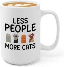 Flairy Land Cat Lady Coffee Mug 15oz Black - Passionate About Cats -Cat Paw Cat Parents Cat Mama Cat Lover Kitties Purr Feline Mom -Zoo Shop 41Q3BQEaoQL. AC
