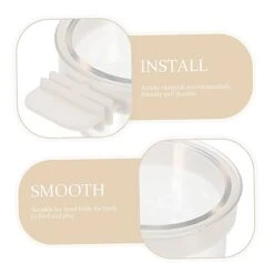 Mipcase 20 Pcs Parrot Feeding Box Chicken Accessories Clear Container Rabbit Water Bowl Transparent Bird Bowl Parrot Water Cage Bowls Parrot Food Container Bird Food Cup Bird Cage Feeder -Zoo Shop 41QEEb5YurL