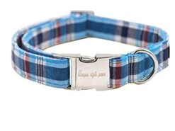 Unique Style Paws Plaid Dog Collar With Bow Pet Gift Adjustable Soft And Comfy Bowtie Collars For Small Medium Large Dogs -Zoo Shop 41QEyx0QtZL