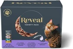 Reveal Natural Wet Cat Food, 12 Pack, Limited Ingredient Wet Cat Food Pouches, Grain Free Food For Cats, Chicken Breast In Broth, 2.47oz Pouches 17 Reveal Natural Wet Cat Food, 12 Pack, Limited Ingredient Wet Cat Food Pouches, Grain Free Food For Cats, Chicken Breast In Broth, 2.47oz Pouches -Zoo Shop 41QRIdoD4PL. AC