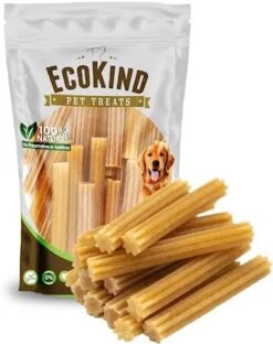 EcoKind Pet Treats Premium Gold Cheese Flavored Churro Chews | All Natural Himalayan Yak Cheese Dog Chew For Small To Large Dogs | Keeps Dogs Busy & Enjoying Indoors & Outdoor Use (10 Sticks) -Zoo Shop 41Qfr0u9I4L. AC