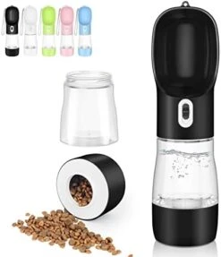 Misthis Portable Dog Water Bottle - Multifunctional Outdoor Pet Dispenser For Walking Traveling Hiking Dog&Cat Drinking Bottle And Dish Bowl -Pink -Zoo Shop 41QgxhagMrL. AC