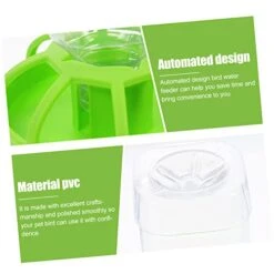 Birdseed 8 Pcs Proof Plastic Bunny Cup Parrot Lovebirds Drinking Birds Fountain Dog Farm Food Wild Bottle Bowl Dispenser For Garden Waterer Cat Parrots Feeder Tray Squirrel- -Zoo Shop 41QiRXpCeeL