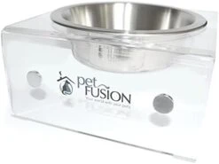PetFusion Elevated Dog Bowls, Cat Bowls |Innovative Raised Pet Feeder With Embedded Magnets, Attach, Detach, Add On, Mix & Match |Short 4' & Tall 9' Elevated Feeder, Singles Or Pairs |12 Month Warr -Zoo Shop 41QiV4UsQvL. AC