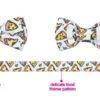 Gyapet Dog Collar For Large Dogs Medium Bowtie Detachable Adjustable Cute Cartoon Quick Release Snap Pizza L -Zoo Shop 41QmxEfcvjL