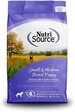 NutriSource Puppy Food For Small And Medium Breeds, Chicken Meal And Rice, 26LB -Zoo Shop 41Qv 8kuxnL. AC