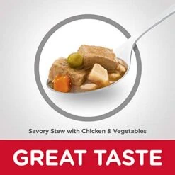 Hill's Science Diet Wet Dog Food, Adult 1-6, Savory Stew With Chicken & Vegetables, 12.8 Oz. Cans, (Pack Of 12) 9 Hill's Science Diet Wet Dog Food, Adult 1-6, Savory Stew With Chicken & Vegetables, 12.8 Oz. Cans, (Pack Of 12) -Zoo Shop 41QyZHYNISL