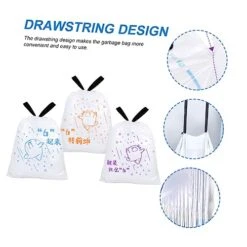 Healeved 69pcs Portable Garbage Bag Plastic Food Container Pet Food Container Food Containers Disposable Tall Kitchen Garbage Bags Cat Poop Container Kitchen Bags New Imported Hdpe Large -Zoo Shop 41R4XRFbX5L