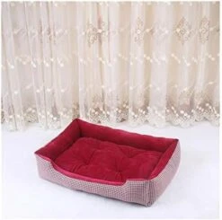 YangYan Pet Bed Big Dog Bed Warm Lattice Bed For Dogs Winter Dogs Matress Puppy Kennel Dog's Mat Cushion For Small Medium Large Dogs (Color : Grey, Size : 60x45cm) -Zoo Shop 41RHqFgO vL. AC 1