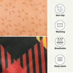 Ultra Soft Dog Cat Crate Bed Blanket-Retro Red Black And Yellow Plaid Fluffy Pet Bed All Season-Short Pile-Anti-Slip Pet Beds 24"x18" -Zoo Shop 41RJJLAgfrL