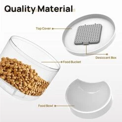 Living Enrichment Automatic Cat Feeder, WiFi Smart Pet Feeder 4L, Auto Dog Food Dispenser With Portion Control, Distribution Alarms And Voice Recorder, APP Control, For Cats, Dogs & Small Pets -Zoo Shop 41RkwBQlNvL