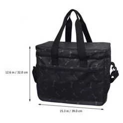 Dog Outdoor Supplies-3pcs Bone Pattern Portable Pet Carrier Pet Food Bag Travel Carrier Bag -Zoo Shop 41RnjaGc2VL