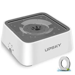 UPSKY Dog Water Bowl Upgrade 70oz Large Capacity No Spill Slow Feeder Vehicle Carried 2L Pet Water Dispenser Travel Water Bowl For Cats