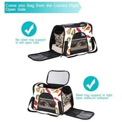 Pet Carrier Food Set Soft-Sided Pet Travel Carriers For Cats,Dogs Puppy Comfort Portable Foldable Pet Bag Airline Approved -Zoo Shop 41Ryve4G0ZS