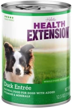 Health Extension Wet Dog Food Canned, Gluten & Grain-Free, Natural Food For All Dogs With Added Vitamins & Mineral, Duck Entree (12.5 Oz / 374 G) (Pack Of 12) -Zoo Shop 41S05ezx8cL. AC