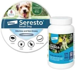 Seresto Small Dog Vet-Recommended Flea & Tick Treatment & Prevention Collar For Dogs Under 18 Lbs. | 8 Months Protection -Zoo Shop 41S6RFAc9vL. AC