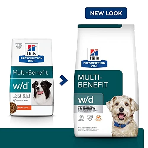 Hill's Prescription Diet W/d Multi-Benefit Digestive/Weight/Glucose/Urinary Management Chicken Flavor Dry Dog Food, Veterinary Diet, 27.5 Lb. Bag 5 Hill's Prescription Diet W/d Multi-Benefit Digestive/Weight/Glucose/Urinary Management Chicken Flavor Dry Dog Food, Veterinary Diet, 27.5 Lb. Bag - Image 3