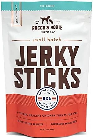 Rocco & Roxie Jerky Dog Treats Made In USA Healthy Treats For Potty Training High Value Real Meat Slow Roasted Snacks For Small, Medium & Large Dogs & Puppies Soft Chews, 1 Pound (Pack Of 1) 6 Rocco & Roxie Jerky Dog Treats Made In USA Healthy Treats For Potty Training High Value Real Meat Slow Roasted Snacks For Small, Medium & Large Dogs & Puppies Soft Chews, 1 Pound (Pack Of 1) - Image 4