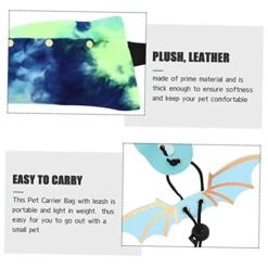 PATKAW 3 Sets Lizard Bag Travel Hammock Reptile Tank Set Bearded Dragon Accessories Squirrel Cage Lizard Carrier Reptile Carrying Bag Small Pet Carrier Bag Adjustable Reptile Leash Food -Zoo Shop 41STnQDy2VL