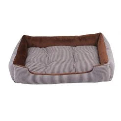 SENERY 50-90cm Large Dog Bed Winter Warm Cat House Soft Double Sided Puppy Cushion Striped Pattern Pet Kennel -Zoo Shop 41So8En9wrL