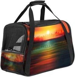 Pet Carrier Fast Food Pattern Soft-Sided Pet Travel Carriers For Corgi,Cats,Dogs Puppy Comfort Portable Foldable Pet Bag Airline Approved -Zoo Shop 41SuEPXDvpL. AC