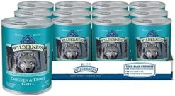 Blue Buffalo Wilderness High Protein, Natural Adult Wet Dog Food, Turkey & Chicken Grill 12.5-oz Cans (Pack Of 12) -Zoo Shop 41T6nJoegeL. AC