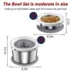 Mdupw Dog Food Bowl & Water Bowl Set, No Spill Water Bowl For Indoor Dogs And Cats, Spill Proof Pet Food Stainless Steel Bowl, Mess Proof Pet Water And Food Feeder -Zoo Shop 41T88yXveoL