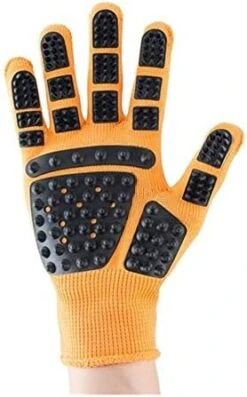 YangYan Silicone Pet Dog Brush Glove Deshedding Gentle Efficient Pet Grooming Glove Dog Bath Cat Cleaning Supplies Pet Glove Hair Remove (Color : Blue, Size : Left Hand) -Zoo Shop 41TN7ptagL. AC